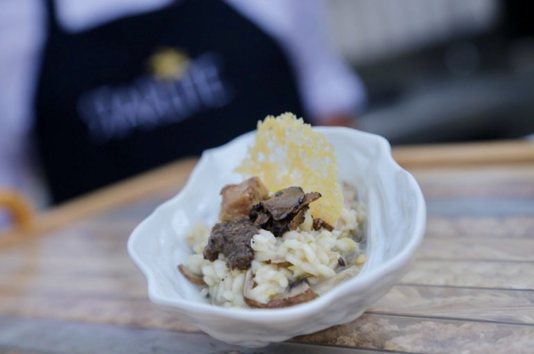 Receta Starlite de Risotto de setas, parmesano y trufas de trattoria La Contadina